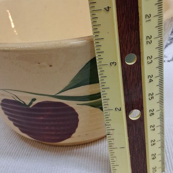 Watt Oven Ware #6 & #7 Mixing Bowl 3 Leaf Apple Hull, Iowa - Picture 11 of 14